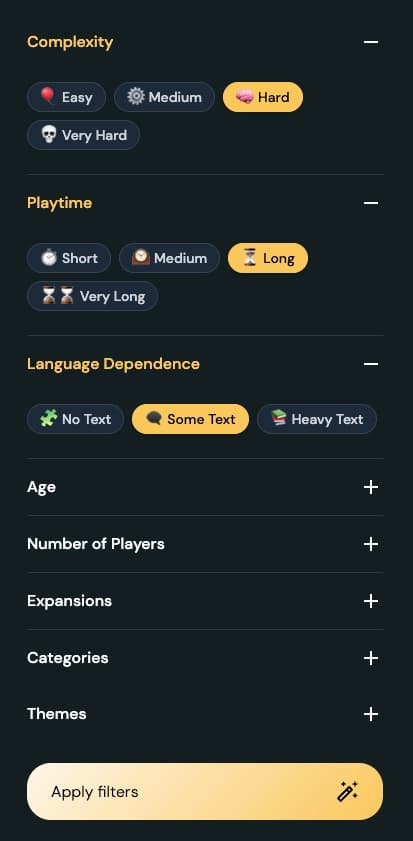 Roll Society filters preview